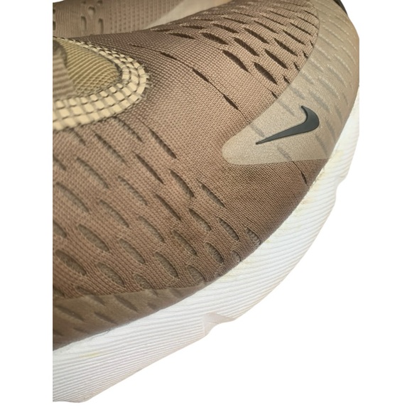 Nike Air Max 270 Brown Black & White Gym Running Workout Shoe Mens 8 Womens 9.5 - Picture 7 of 9